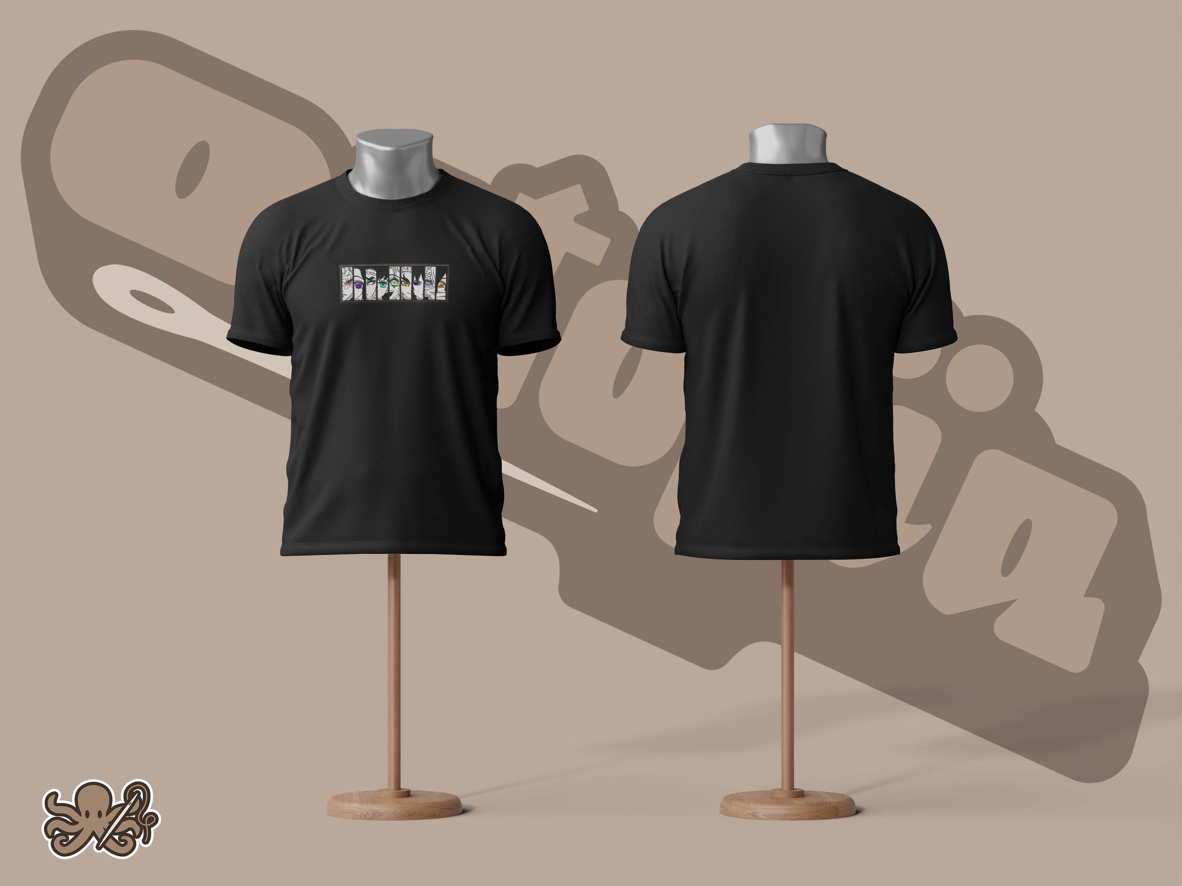 T-Shirt Demon Slayer Noir et Blanc